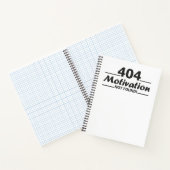 404. Motivation nicht gefunden! Notizblock (Innenseite)