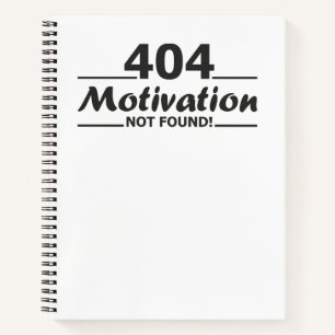 404. Motivation nicht gefunden! Notizblock