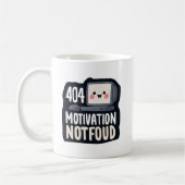404 Motivation Not Found – Cute Lazy Day Kaffeetasse (Links)