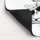 404 Motivation Not Found Funny Lazy Cat Humor Cat  Mousepad (Ecke)