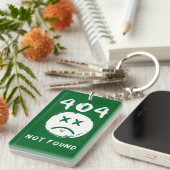 404 nicht gefunden schlüsselanhänger (Vorderseite rechts)