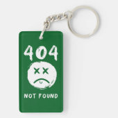 404 nicht gefunden schlüsselanhänger (Rückseite)