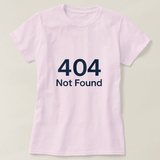 404 nicht gefunden T-Shirt (Design vorne)