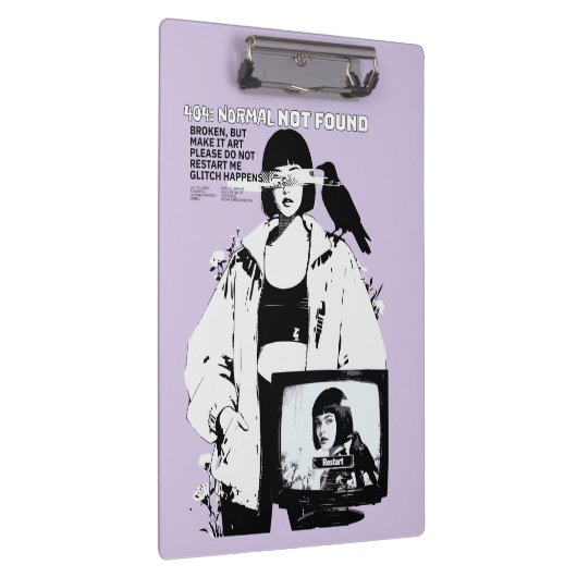 404: Normal Not Found – Glitched Soul Klemmbrett (Rechts)