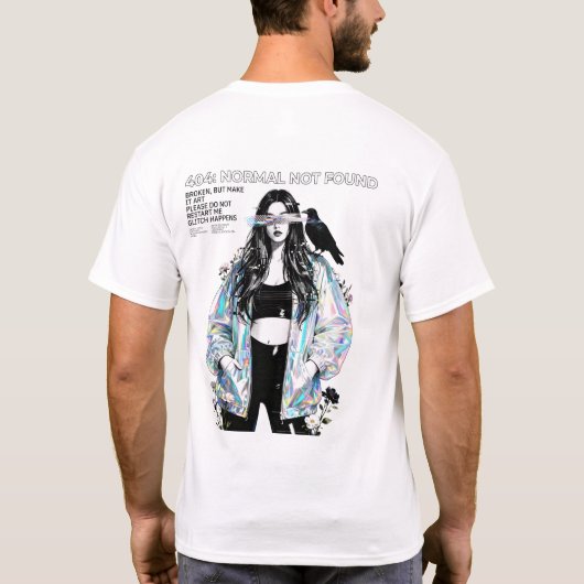 404 – Normal Not Found T-Shirt (Rückseite)