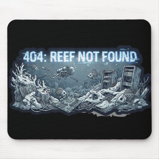 404 Riff Nicht Gefunden – Unterwasser-Tech-Friedho Mousepad (Vorne)