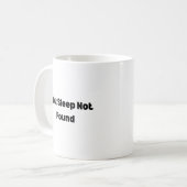 404 Sleep Not Found Mug – Funny Developer Kaffeetasse (Vorderseite Links)