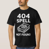 404 SPELL NOT FOUND | Wizard Tech Support Funny Ga T-Shirt (Vorderseite)