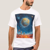 404 T-Shirt Astronaut Galaxy (Vorderseite)