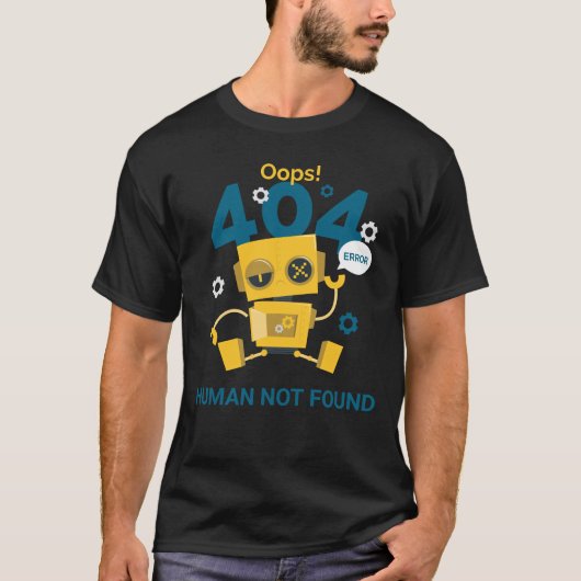 404 T - Shirt mit eigenem Text (Vorderseite)