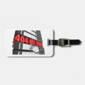 404 Website-Fehlermeldung nicht gefunden Gepäckanhänger (Vorderseite horizontal)