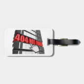 404 Website-Fehlermeldung nicht gefunden Gepäckanhänger (Rückseite horizontal)