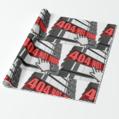 404 Website-Fehlermeldung nicht gefunden Geschenkpapier (Ungerollt)