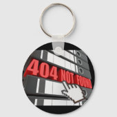 404 Website-Fehlermeldung nicht gefunden Schlüsselanhänger (Vorderseite)