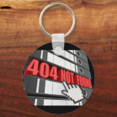 404 Website-Fehlermeldung nicht gefunden Schlüsselanhänger (Vorderseite)