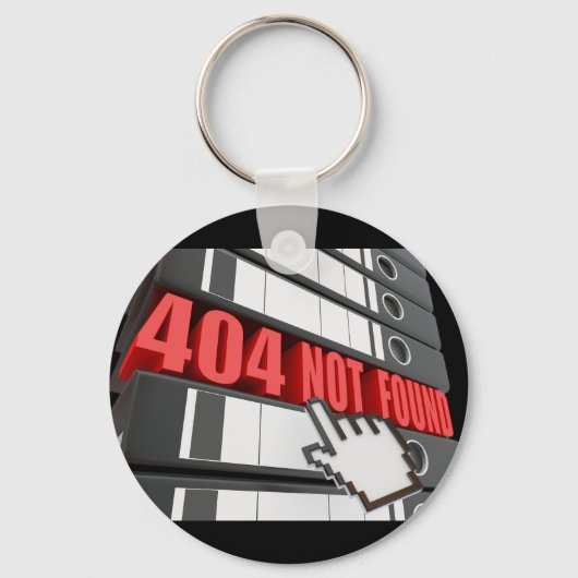404 Website-Fehlermeldung nicht gefunden Schlüsselanhänger (Rückseite)