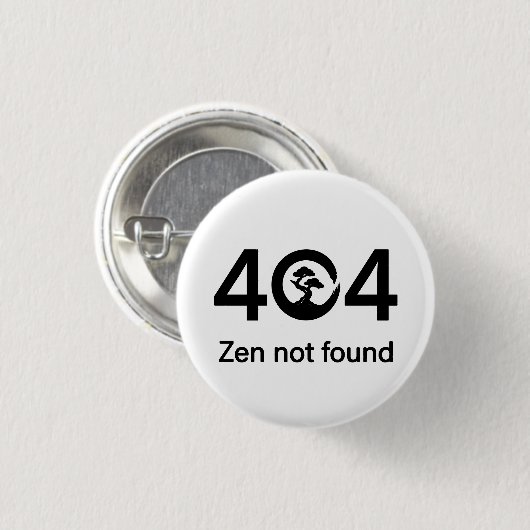 404 - Zen nicht gefunden Button (Vorne & Hinten)
