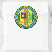 405. RRD-A - ASA Vietnam Runder Aufkleber (Tasche)