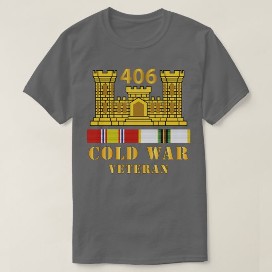 406. Technikbataillon ENG Zweigstelle ColdVeteran T-Shirt (Design vorne)