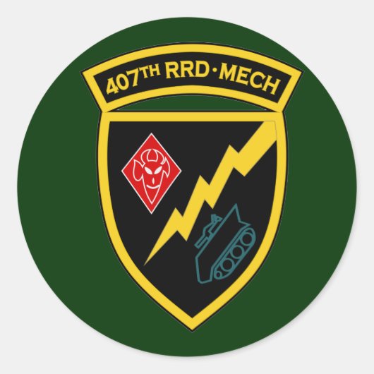 407. RRD - Mech SSI Runder Aufkleber (Vorderseite)