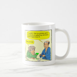 408 Gebisse Hemorrhoid-Creme Cartoon Kaffeetasse