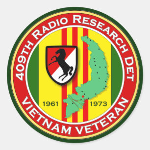 409. RRD - ASA Vietnam Runder Aufkleber