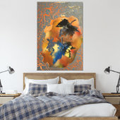 40,00" x 60,00" Foglie morte Leinwanddruck (Insitu (Schlafzimmer))