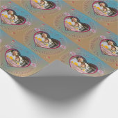 40.15. Ruby Foto Hochzeitstag Geschenkpapier (Ecke)