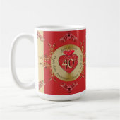 40./15. Ruby-Hochzeitstag Kaffeetasse (Links)