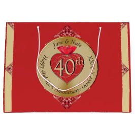 40./15. Ruby Red Große Geschenktüte