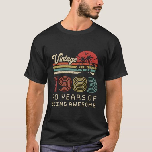 40 1983 40Th T-Shirt (Vorderseite)
