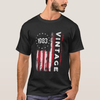 40. 1983 Amerikanische Flagge 40. T-Shirt