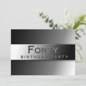 40 - 40. GEBURTSTAG PARTY EINLADUNG - KLASSENKLASS (Stehend Vorderseite)