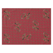 40 40 Jubiläum Ruby Gold Typografie Tischdecke (Vorderseite (Horizontal))