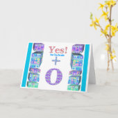 40 50 60 70 80 90 100 Jahre Junge! Happy Birthday Karte (Gelbe Blume)