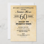 40. 50. 60. 70. ALTERSGRUPPE EINLADEN EINLADUNG (Vorderseite)