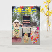 40., 50., 60. individuell anpassbarer Geburtstag Karte (Gelbe Blume)