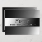 40. - 50. GEBURTSTAGLICHE EINLADUNG - KLASSE (Vorne/Hinten)