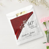40., 52. oder 80. Ruby Floral Jubiläum Gunst B Geschenktütchen (Versiegelt)