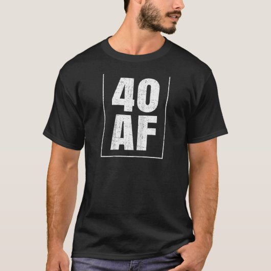40 Af 40. Geburtstag Raglan T-Shirt (Vorderseite)