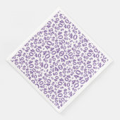 40. Age Random Number Pattern Lila/weiß Serviette (Ecke)