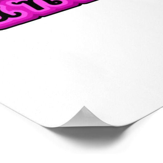 40 And Fabulous Birthday Poster (Ecke)