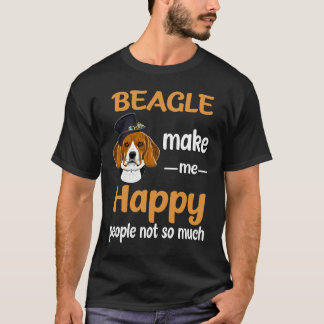 40 Beagle machen mich glücklich T-Shirt