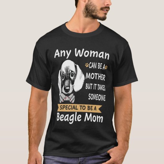 40 Besondere Mama als Beagle T-Shirt (Vorderseite)