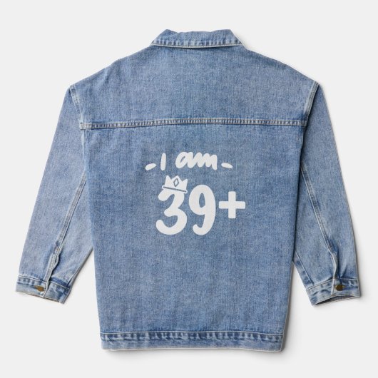 40. BIRTHDAY DENIM JACKET JEANSJACKE (Rückseite)
