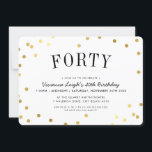 40. BIRTHDAY PARTY Stilvolle Goldfische Konfetti F Einladung<br><div class="desc">von kat massard >>> www.simplysweetPAPERIE.com <<< Eine trendige Einladung für eine überwältigende Geburtstagspartei für jedes Alter TIP :: 1. Um Grafiken und Schriftart zu ändern/zu verschieben und mehr Text hinzuzufügen, klicken Sie auf den Button "Anpassen". - - - - - - - - - - - - - - -...</div>