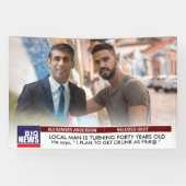 40. Breaking News 🎉 Rishi Sunak Foto Banner (Horizontal)