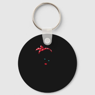 40.Dialyse Dialyse Nurse Rosie The Riveter Schlüsselanhänger