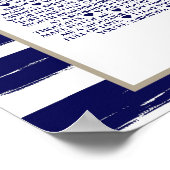 40 Dinge, die wir über Sie Liebe Marinebänder rosa Poster (Ecke)