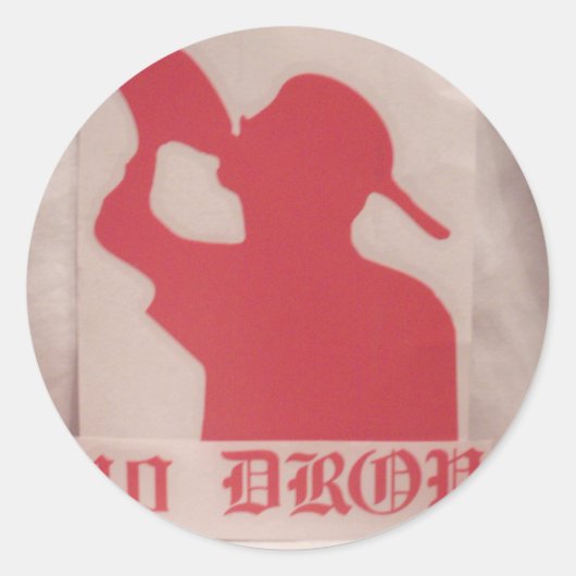 40 Drop Logo Vinyl Sticker (Vorderseite)